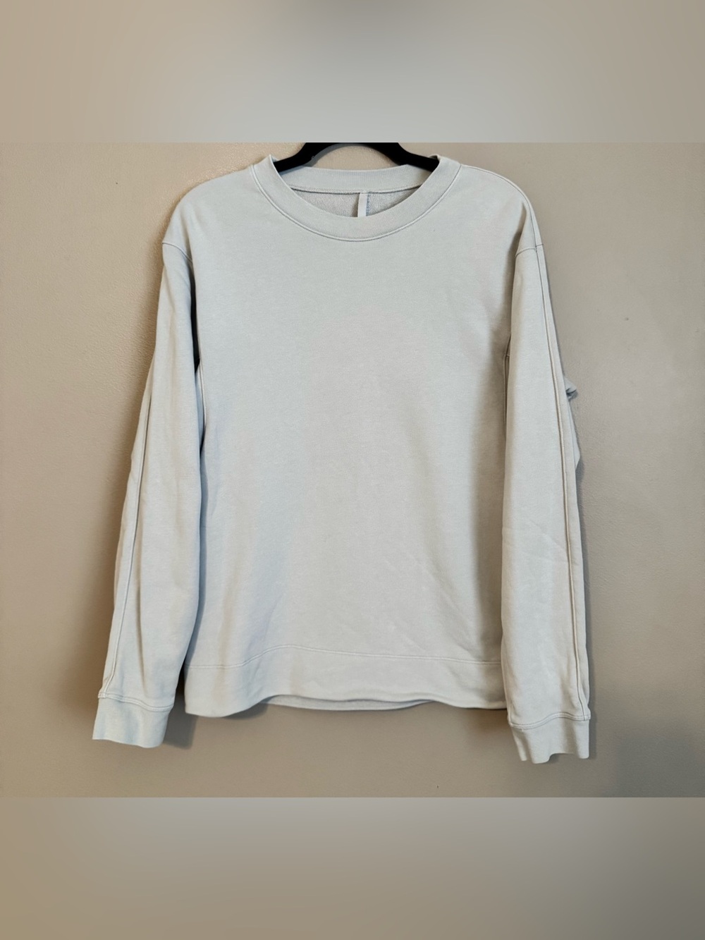 Lululemon French Terry Oversized Long Sleeve Gray Crew Sweatshirt Men Sm M3DF8S